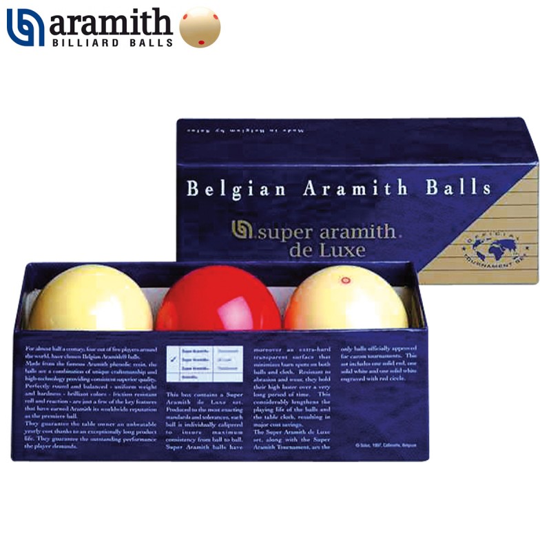 Bolas Carambola Super Aramith DeLuxe - 61,5mm