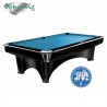Mesa Billar Dynamic III Negra con Paño color Tournament Blue