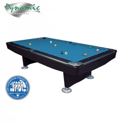 Mesa Billar Dynamic II Negra con Paño color Tournament Blue